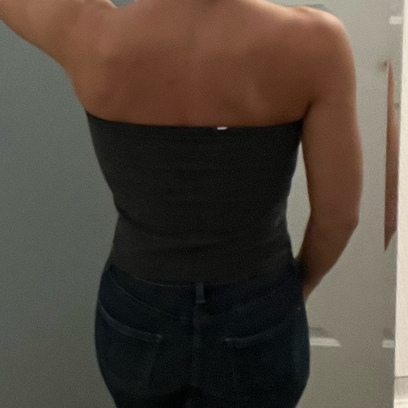 Suzette Collection Grey Sparkle Tube Top - Picture 3 of 5